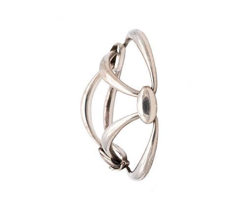Van Cleef & Arpels geometric links bracelet in solid .925 sterling silver