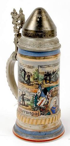 Bavarian 1st Artillery Regimental Beer Stein 