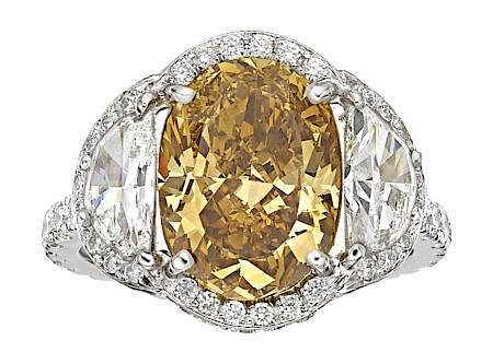 Fancy Deep Brown-Yellow Diamond, Diamond, Platinum Ring, Piranesi