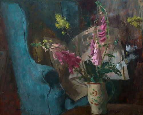 STILL LIFE WITH FLOWERS OIL PAINTING