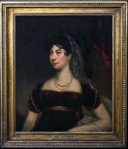 PORTRAIT OF LADY BATEMAN SIR THOMAS LAWRENCE (1769-1830) OIL PAINTING