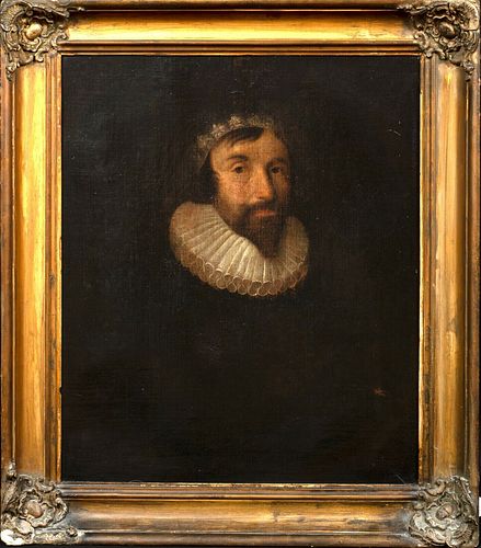 PORTRAIT OF SIR GILES ALLINGTON (1572-1638) OIL PAINTING