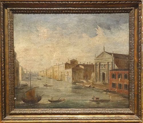 VENICE CANAL OIL PAINTING