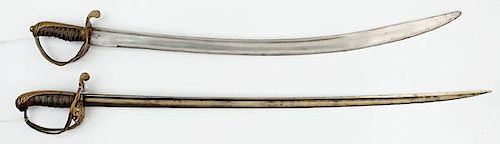 British M-1822 Quillback Sword and Arab Copy of British Sword 