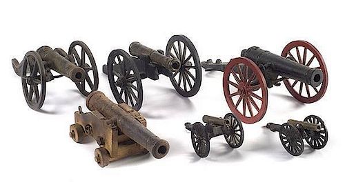 Assorted Cannons, Lot of Six 