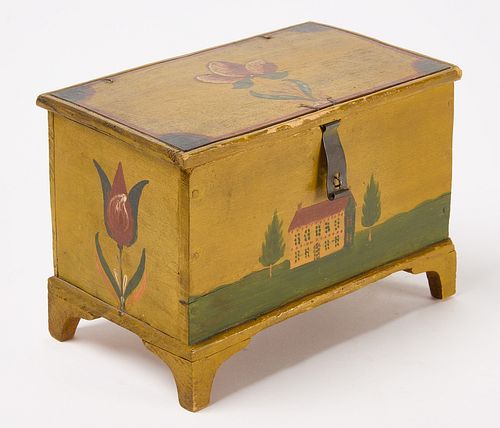 Jonas Weber Paint-Decorated Dresser Box
