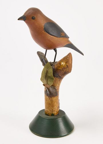 Carved Bird on a Branch