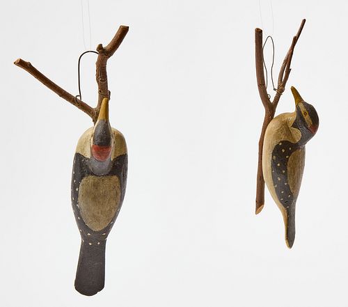 Two Carved Birds