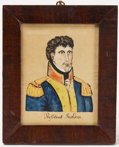 Watercolor of President Jackson