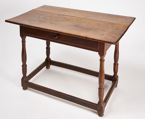 Early Stretcher Base Library Table