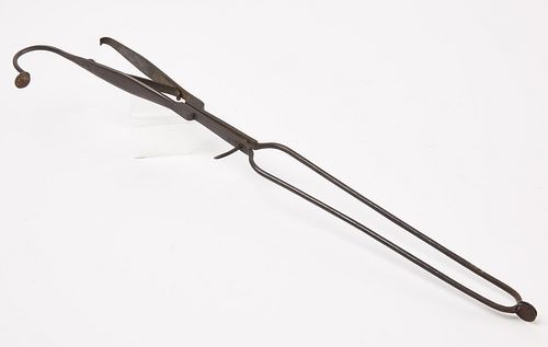 Early Wrought Iron Tongs