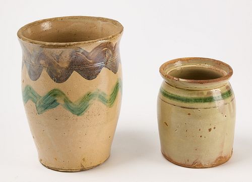 Two Ontario Stoneware Jars