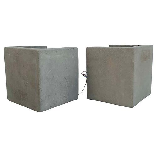 Modern Wall Sconces with Concrete Shades