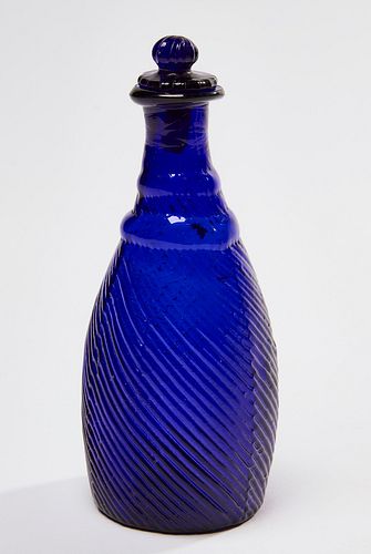 Sapphire Blue Cologne Bottle