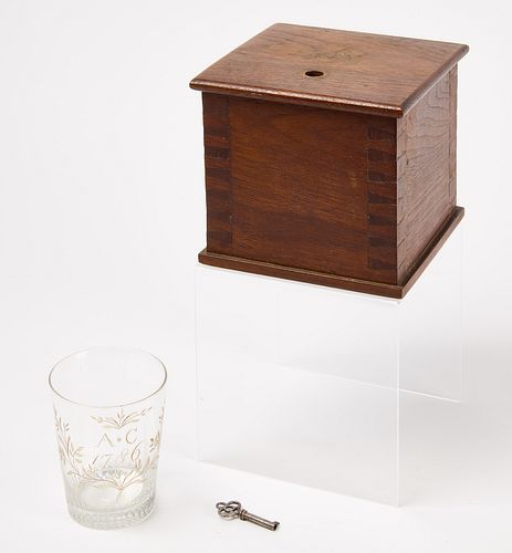 Engraved Presentation Tumbler in Wooden Box.