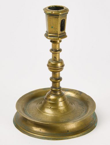 Early Brass Candle Stick
