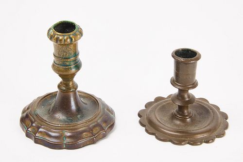 Two Small Early Candle Sticks