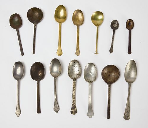 Fourteen Early Spoons