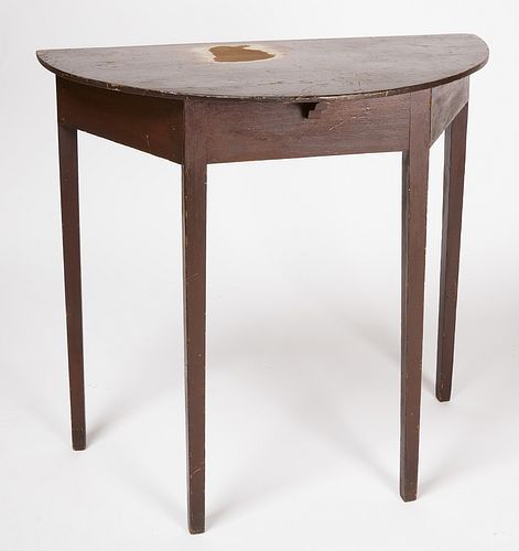 Tall Demi-Lune Table