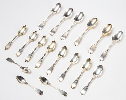 Lot of Fiddle Coin Flatware