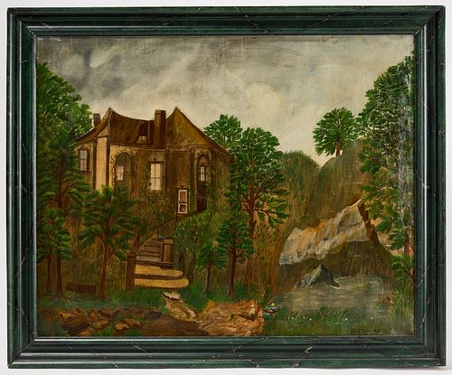 Landscape Painting with House