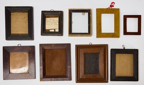 Lot of Nine Antique Frames