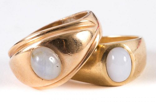 A Pair of Gentlemen's Star Sapphire Rings