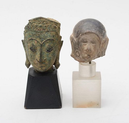SOUTH EAST ASIAN METAL FRAGMENTARY BUST