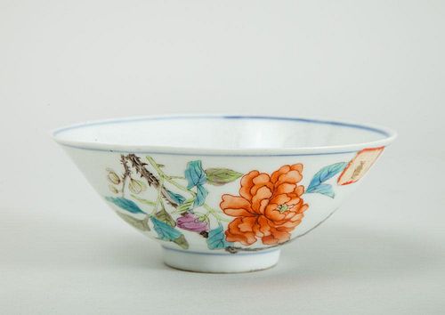 TWO CHINESE FAMILLE ROSE BOWLS
