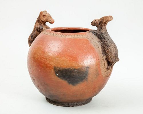 WEST AFRICAN RED POTTERY VESSEL