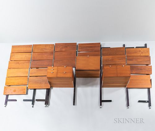 George Nelson (1908-1986) for Herman Miller Comprehensive Storage System (CSS) Wall Furniture