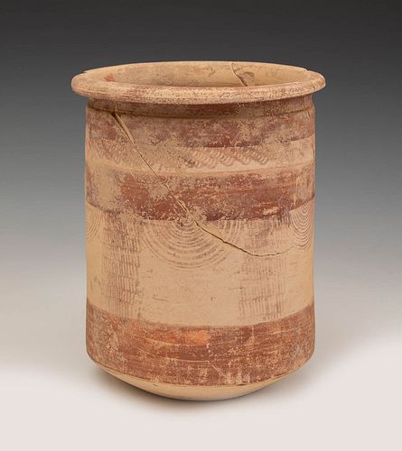 Iberian vessel, 3rd century BC. 
Polychrome ceramic.