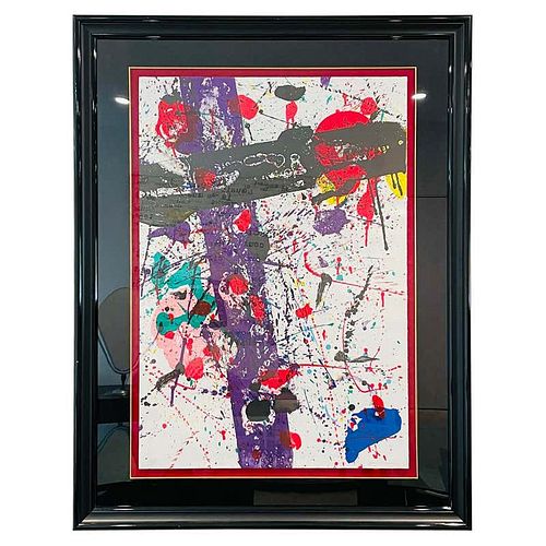 Large Color Lithograph by Sam Francis