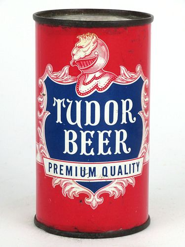 1953 Tudor Beer 12oz 141-23, Flat Top, Akron, Ohio