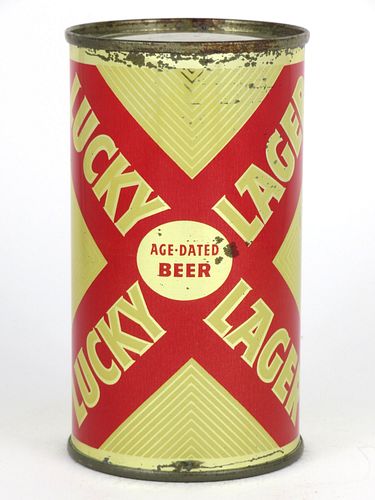1955 Lucky Lager Beer 12oz 92-27, Flat Top, Azusa, California