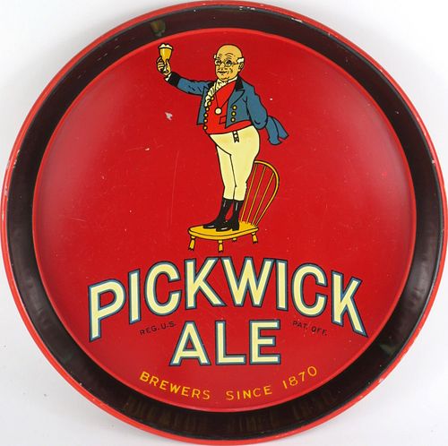 1951 Pickwick Ale 12 inch tray, Boston, Massachusetts