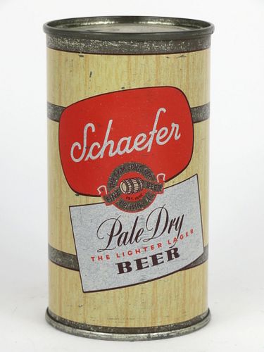 1951 Schaefer Pale Dry Beer 12oz 128-08.3, Flat Top, Brooklyn, New York