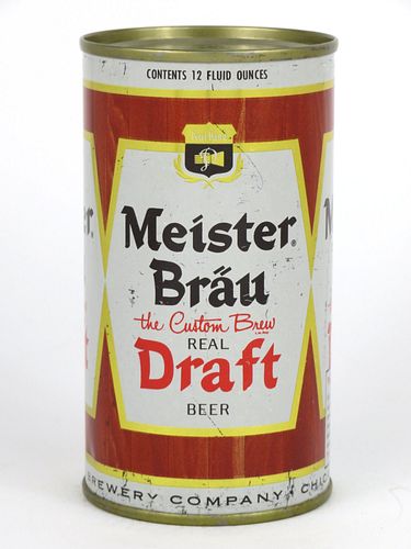 1966 Meister BrÃ¤u Draft Beer 12oz 99-06.2, Flat Top, Chicago, Illinois