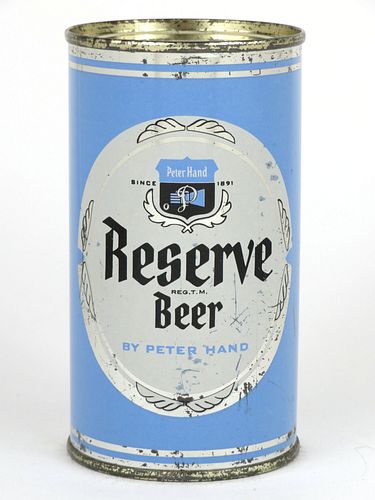 1953 Reserve Beer 12oz 113-35.1, Flat Top, Chicago, Illinois