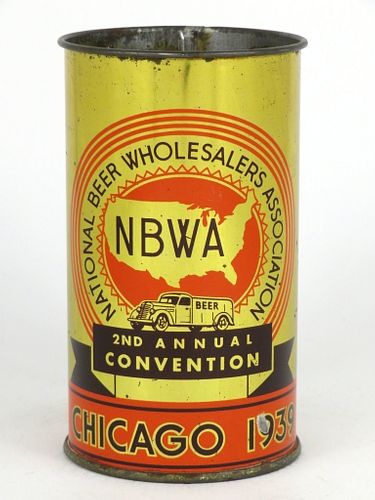1939 National Beer Wholesalers Association Convention 12oz Unlisted., Chicago, Illinois