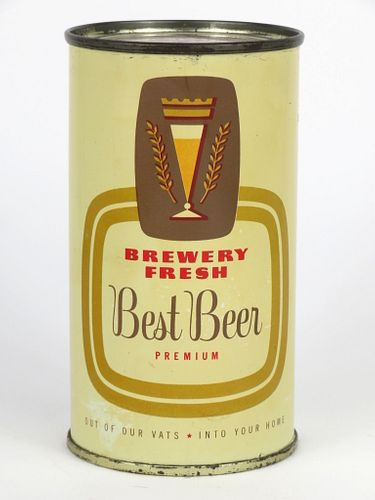 1953 Best Beer 12oz 36-24, Flat Top, Chicago, Illinois