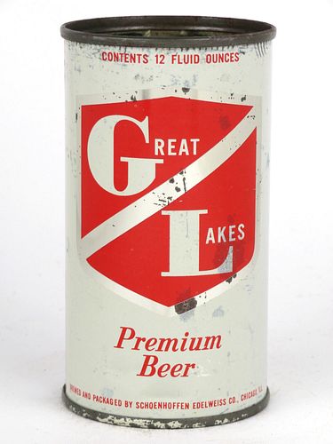 1960 Great Lakes Beer 12oz 74-30, Flat Top, Chicago, Illinois
