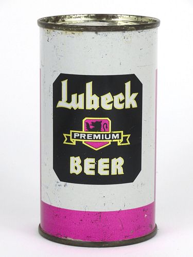 1960 Lubeck Premium Beer 12oz 92-21, Flat Top, Chicago, Illinois