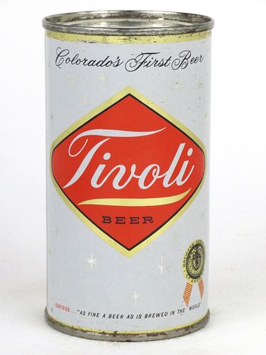 1963 Tivoli Beer 12oz 139-03.2, Flat Top, Denver, Colorado