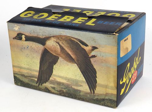 1954 Goebel 22 Beer 6 pack Canadian Geese 12oz No Ref., Flat Top, Detroit, Michigan