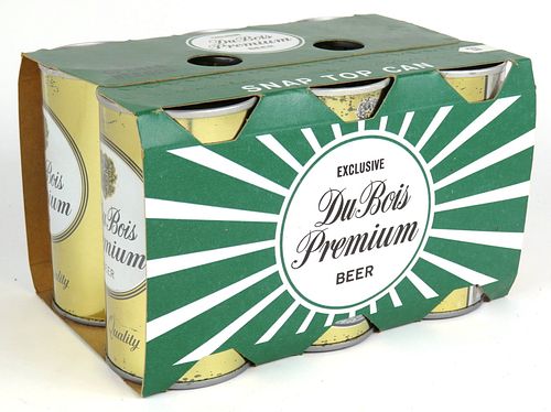 1972 Du Bois Premium Beer 6 pack With Cans, Dubois, Pennsylvania