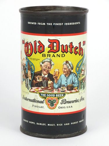 1957 Old Dutch Beer 12oz 106-03, Flat Top, Findlay, Ohio