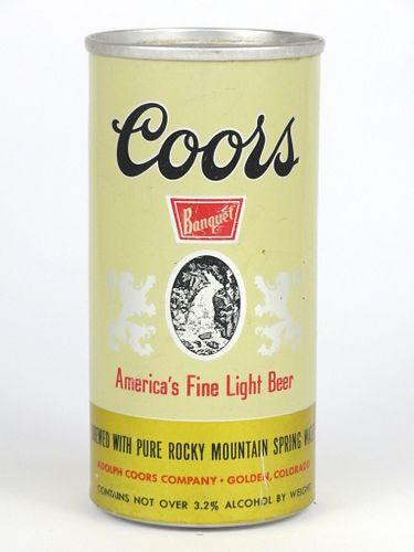 1961 Coors Banquet Beer 7oz 239-23, Flat Top, Golden, Colorado
