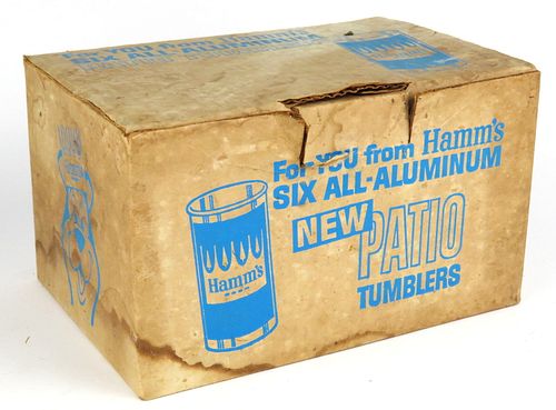 1959 Hamm's Beer Six Pack Patio Tumblers 12oz, Houston, Texas
