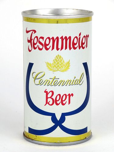 1963 Fessenmeier Centennial Beer 12oz T64-19z, Zip Top, Huntington, West Virginia
